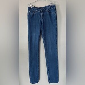 prAna Mid-Rise Straight-Leg Dark Wash Stretch Jeans Womens Denim size 6/28 Tall